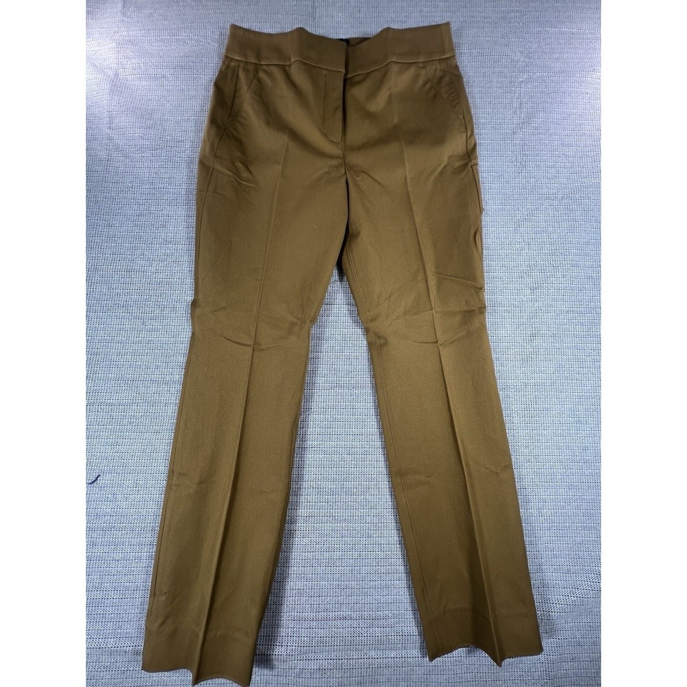 J.CREW Women's Brown Twill Dress Pants Slim Fit Skinny Leg Tall Pockets T12
